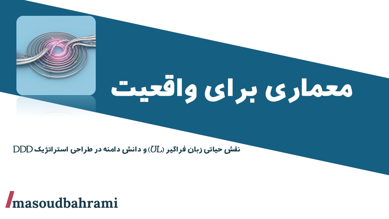 معماری برای واقعیت: نقش حیاتی زبان فراگیر (UL) و دانش دامنه در طراحی استراتژیک DDD